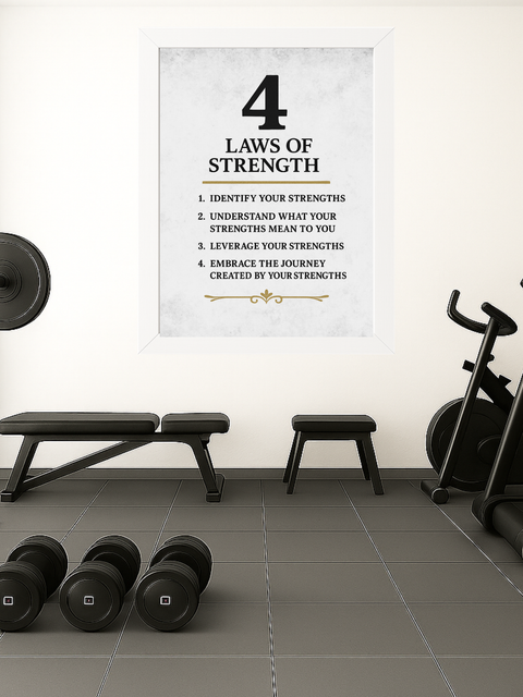 4 Laws of Strength - Soft Stone Background