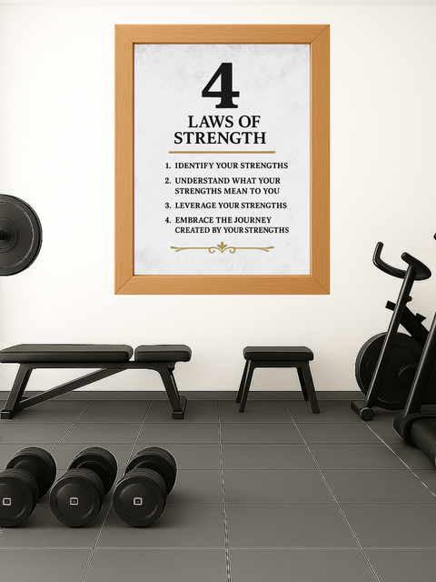 4 Laws of Strength - Soft Stone Background