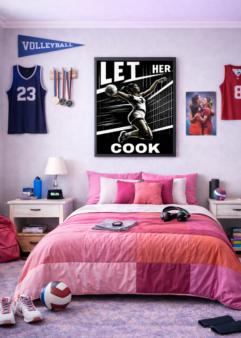 Let Her Cook - Volleyball